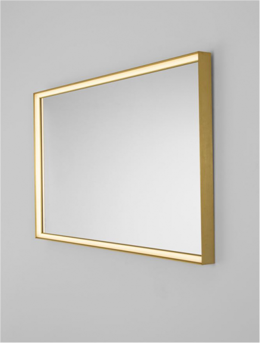 Oglinda Nova Luce AMBOR 9006020 Anodized Gold Aluminium & Mirror Glass LED 49W 2556lm 4000K IP44 [5]