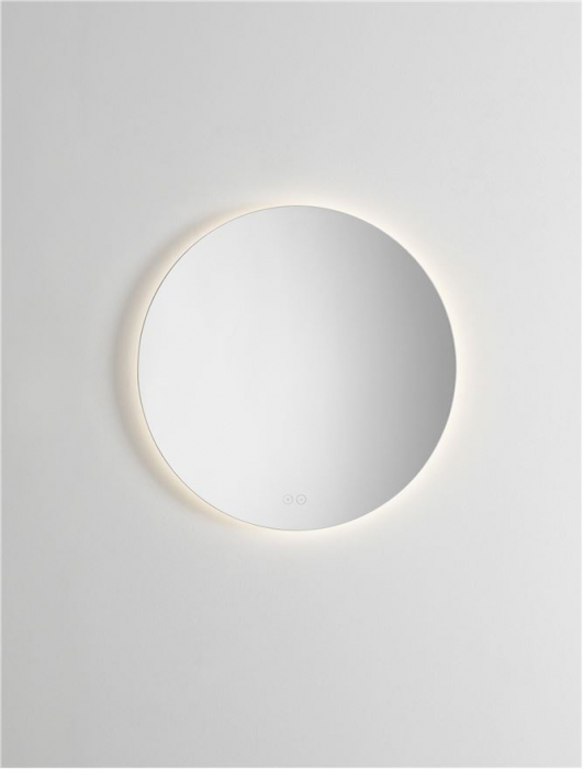 Oglinda Nova Luce DAB 9006012 Mirror Glass & Aluminium LED 33W 780lm 4000K IP44 [4]