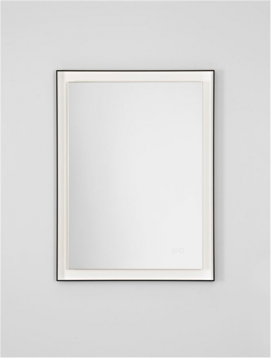 Oglinda Nova Luce DECA 9006014 Sandy Black Aluminium & Mirror Glass LED 29W 734lm 4000K IP44 [4]