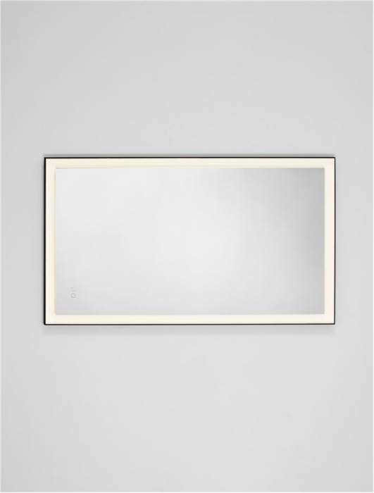 Oglinda Nova Luce DECA 9006015 Sandy Black Aluminium & Mirror Glass LED 36W 1026lm 4000K IP44 [7]