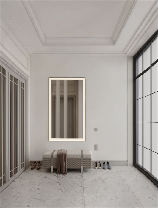 Oglinda Nova Luce DECA 9006015 Sandy Black Aluminium & Mirror Glass LED 36W 1026lm 4000K IP44 [2]