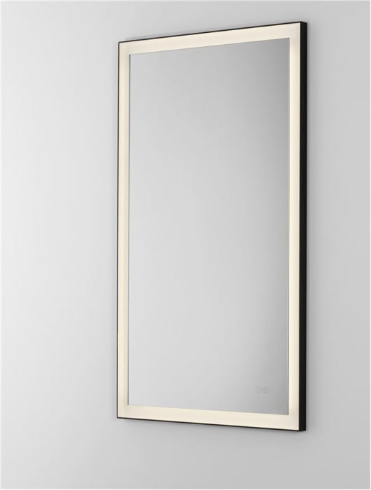 Oglinda Nova Luce DECA 9006015 Sandy Black Aluminium & Mirror Glass LED 36W 1026lm 4000K IP44 [9]