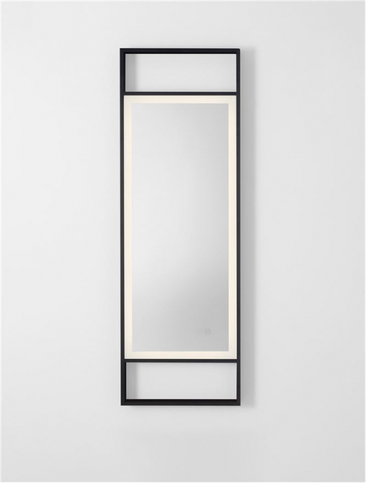 Oglinda Nova Luce DOUL 9006023 Anodized Black Aluminium & Mirror Glass LED 37W 385lm 4000K IP44 [4]