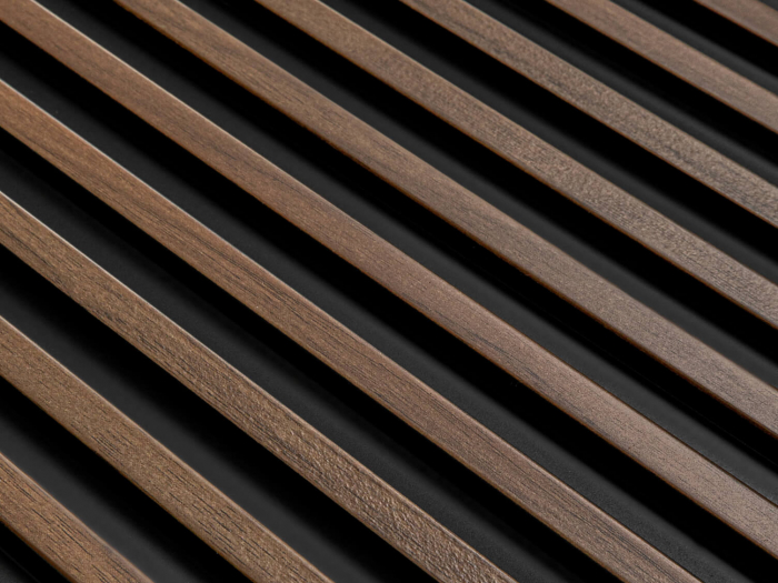 Panou riflat 3D Polimer Rigid Polyforce Mardom Stretto 2700x120x12 L0104 Dark Oak [6]