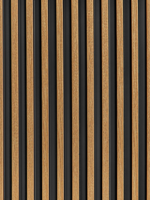 Panou riflat 3D Polimer Rigid Polyforce Mardom Stretto 2700x120x12 L0105 Natural Oak [8]