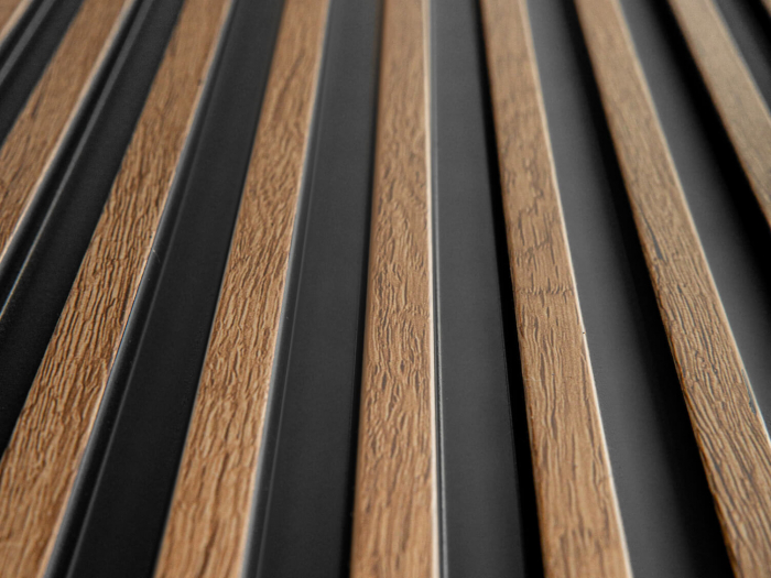 Panou riflat 3D Polimer Rigid Polyforce Mardom Stretto 2700x120x12 L0106 Classic Oak [7]