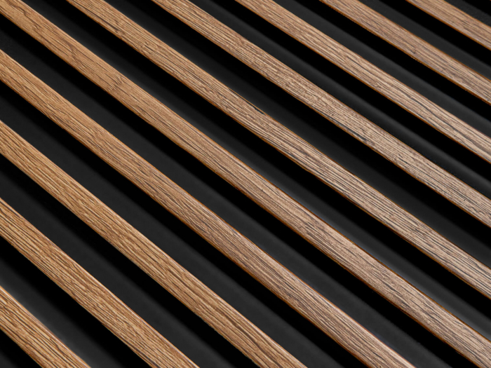 Panou riflat 3D Polimer Rigid Polyforce Mardom Stretto 2700x120x12 L0106 Classic Oak [6]