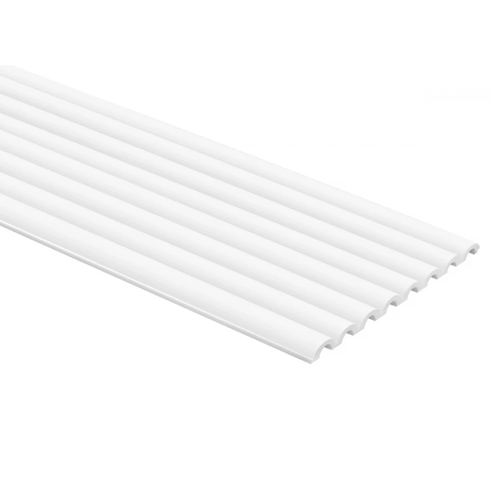 Panou riflat Polimer Rigid Polyforce Mardom Duna WP001 2700x247x132 Alb Mat [2]