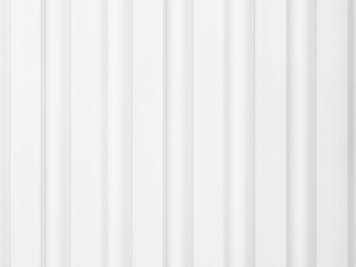 Panou riflat Polimer Rigid Polyforce Mardom Largo 2700x115x20mm L0301 Alb [10]