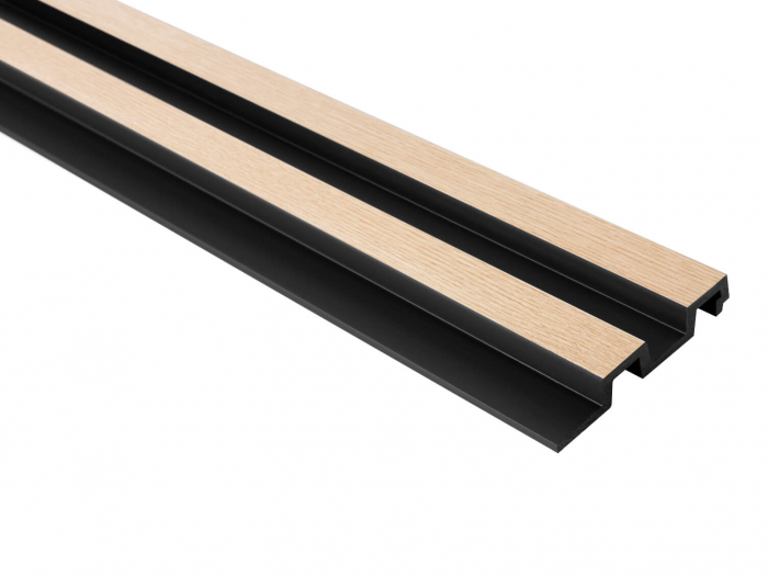 Panou riflat Polimer Rigid Polyforce Mardom Largo 2700x115x20mm L0302 Light Oak [4]