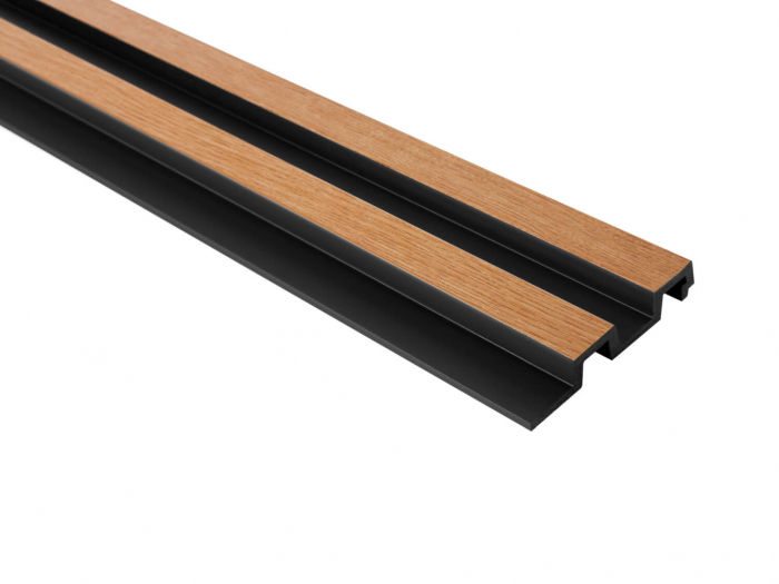 Panou riflat Polimer Rigid Polyforce Mardom Largo 2700x115x20mm L0306 Classic Oak [4]