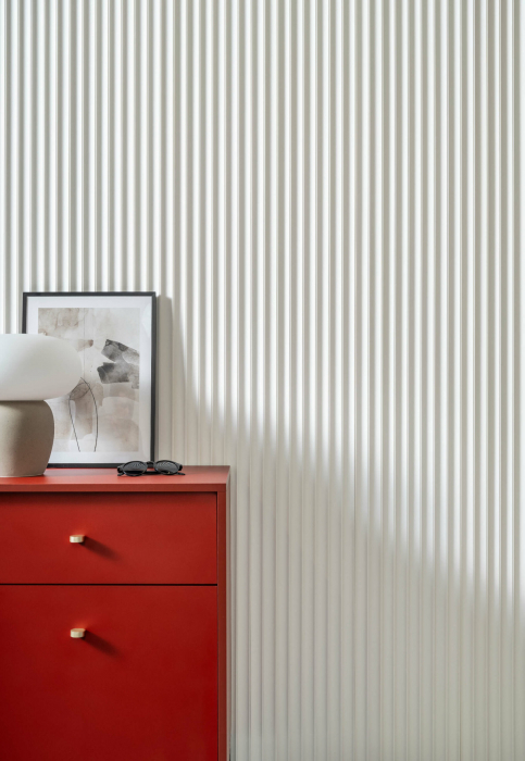 Panou riflat Polimer Rigid Polyforce Mardom Lumio WP002 2700x247x11.5mm alb vopsibil [9]