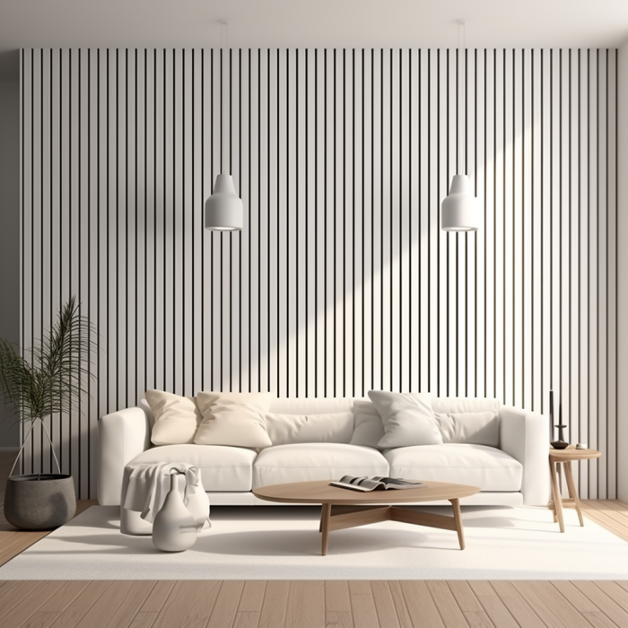 Panou riflat Polimer Rigid Polyforce Mardom Medio 2000x121x12mm L0201T Alb Mat [5]