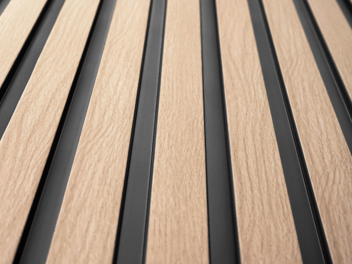 Panou riflat Polimer Rigid Polyforce Mardom Medio 2700x121x12mm L0202 Light Oak [7]