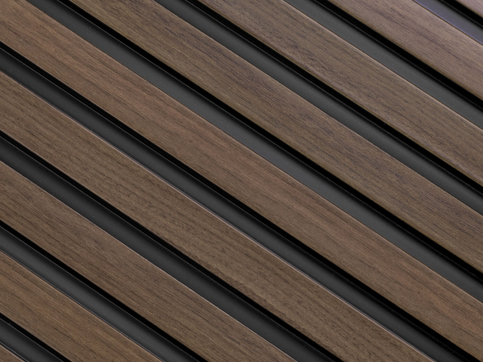 Panou riflat Polimer Rigid Polyforce Mardom Medio 2700x121x12mm L0204 Dark Oak [3]