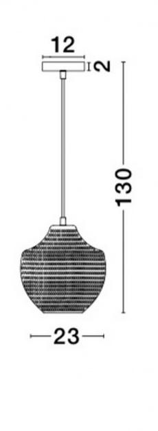 Pendul CLARO Nova Luce 9103531 1xE27 IP20 Black [2]