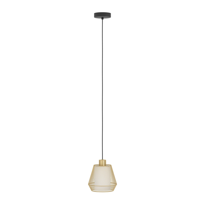 Pendul EGLO Ciudadela 900896 E27 1X40W 220-240V,50/60Hz H 1100mm x Ø180mm otel negru tesatura/otel alba/alama periata IP20 [4]