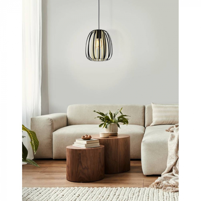 Pendul EGLO ENCINITOS 99665, E27 1X40W Ø255, Negru, Auriu [3]