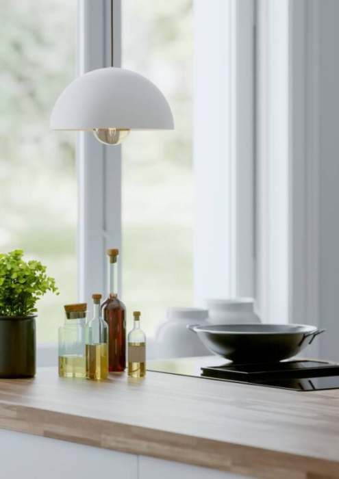 Pendul EGLO Gaetano 901135 E27 1X40W 220-240V,50/60Hz H 1100mm x Ø300mm otel alb  IP20 [3]