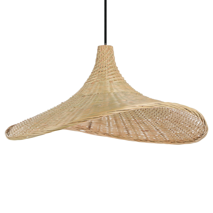 Pendul EGLO Haxey 43869 E27 1X40W 220-240V,50/60Hz H 1100mm x Ø500mm otel negru lemn natur IP20 [3]