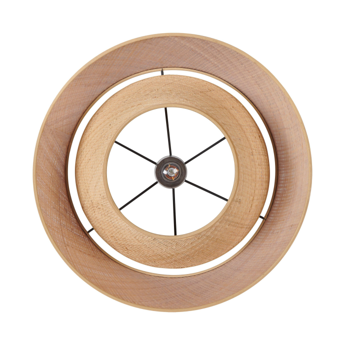 Pendul EGLO Marford 44096 E27 1X60W 220-240V,50/60Hz H 1100mm x Ø500mm otel negru fibra natur IP20 [7]