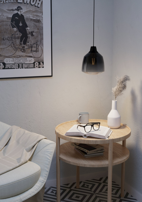 Pendul EGLO Sedbergh E27 1x40W  lm Metal Black IP20 [4]