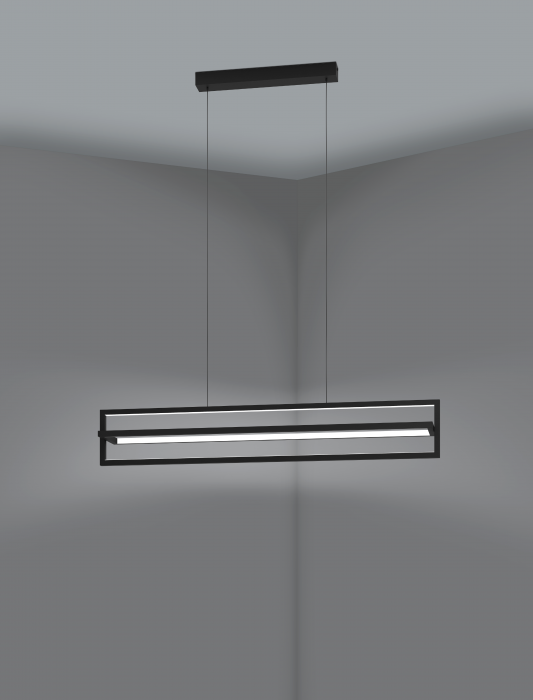 Lustra EGLO Siberia LED 34W 3000-6500K 4500lm Otel Negru IP20 [3]