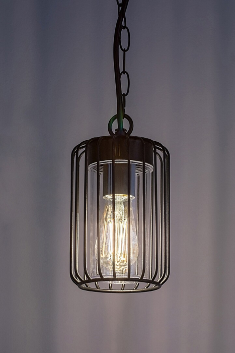 Pendul exterior Rabalux Tarpa E27 metal black stil industrial, IP44 77107 [5]