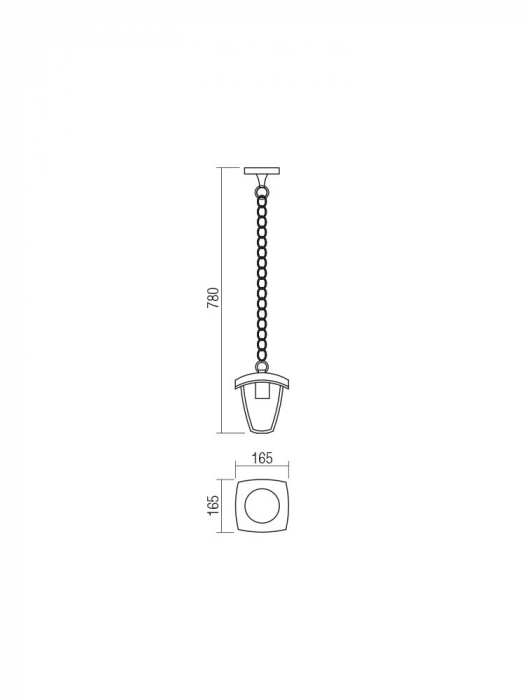 Pendul exterior Smarter Edmond 9156 Aluminiu turnat Negru mat E27 1X28W   IP44 [2]