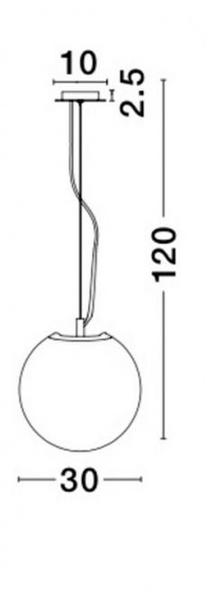Pendul FROZEN Nova Luce 9361742 1xE27 IP20 Chrome [3]