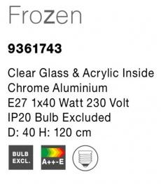 Pendul FROZEN Nova Luce 9361743 1xE27 IP20 Chrome [4]