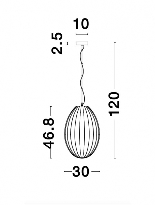 Pendul HECTOR Nova Luce 9190033 1xE27 IP20 Chrome [4]