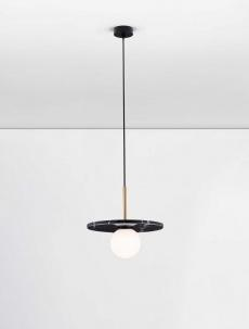 Pendul Nova Luce IDOR 9501252 Black Marble & Opal Glass G9 1x5W IP20 [3]