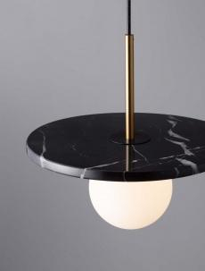 Pendul Nova Luce IDOR 9501252 Black Marble & Opal Glass G9 1x5W IP20 [5]