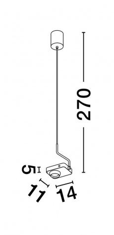 Pendul KEDROS Nova Luce 9870030 LED 9 W, 717 lm, 3000K IP20 Black [5]