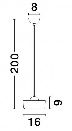 Pendul Nova Luce KEROS 9695278 Sandy Gold Carbon Steel Aluminium & Acrylic LED 6W 394lm 3000K IP20 [3]