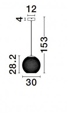 Pendul KINETIC Nova Luce 9620153 LED 12 W , 456 lm, 3000K IP20 Matt Black [5]