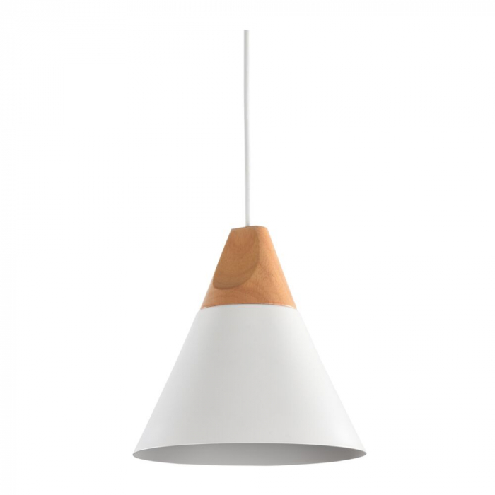Pendul Maytoni Bicones P359-PL-01-W E27 1x60W -  Metal/Wood White IP20 [5]
