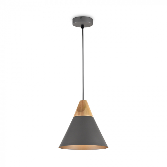 Pendul Maytoni Bicones P359-PL-220-C E27 1x60W -  Metal/Wood Black/Brass IP20 [4]