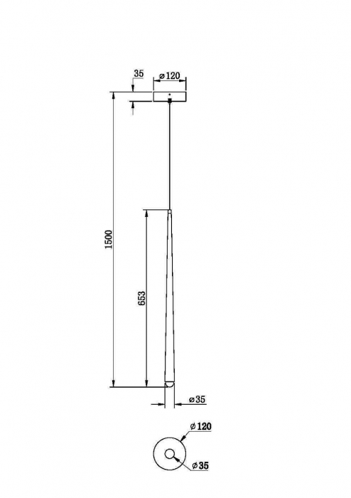 Pendul Maytoni Cascade MOD132PL-L6BSK LED 6W 2600K-3500K 700lm Aluminiu Brass IP20 [4]