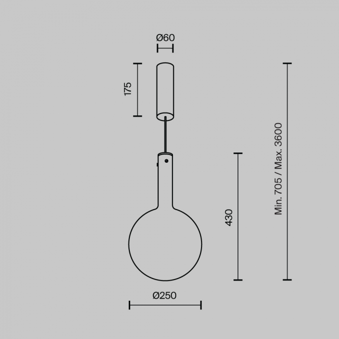 Pendul Maytoni Nebula MOD182PL-L6W3K LED 6W 3000K 700lm Metal/Glass White IP20 [5]