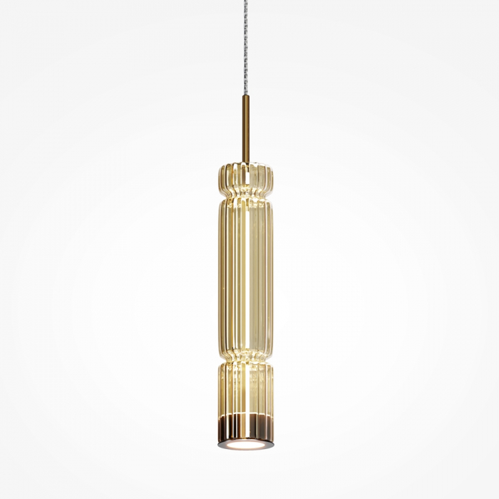 Pendul Maytoni Ordo MOD272PL-L12BS3K1 LED 12W 3000K 1600lm Metal/Glass Gold IP20 [4]