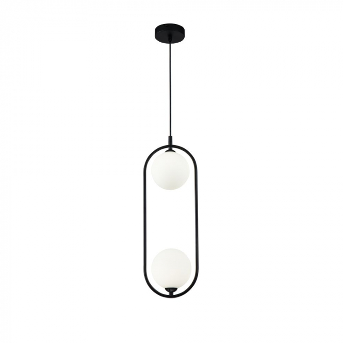 Pendul Maytoni Ring MOD013PL-02B G9 2x25W -  Metal/Glass Black IP20 [3]