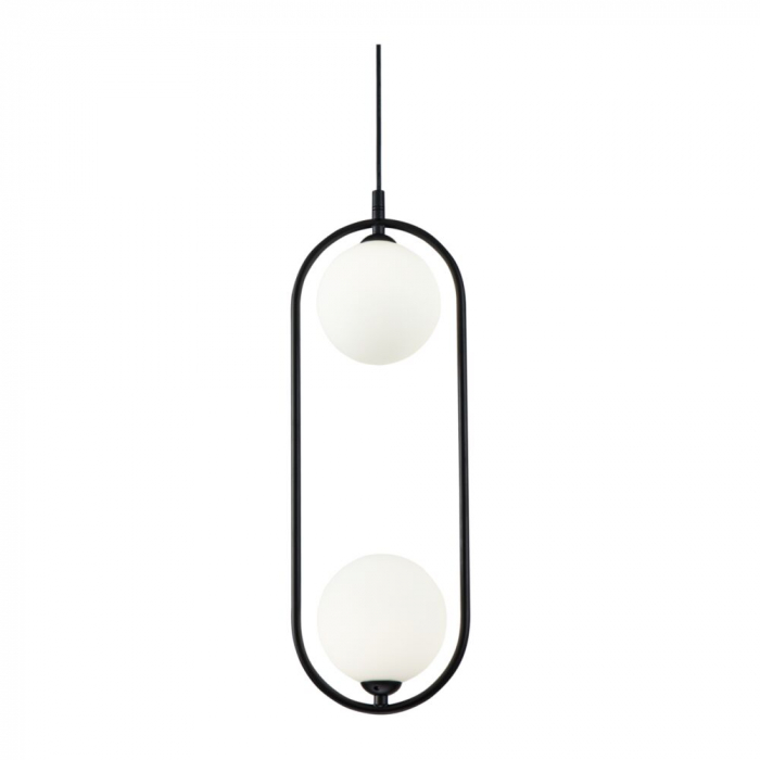 Pendul Maytoni Ring MOD013PL-02B G9 2x25W -  Metal/Glass Black IP20 [4]