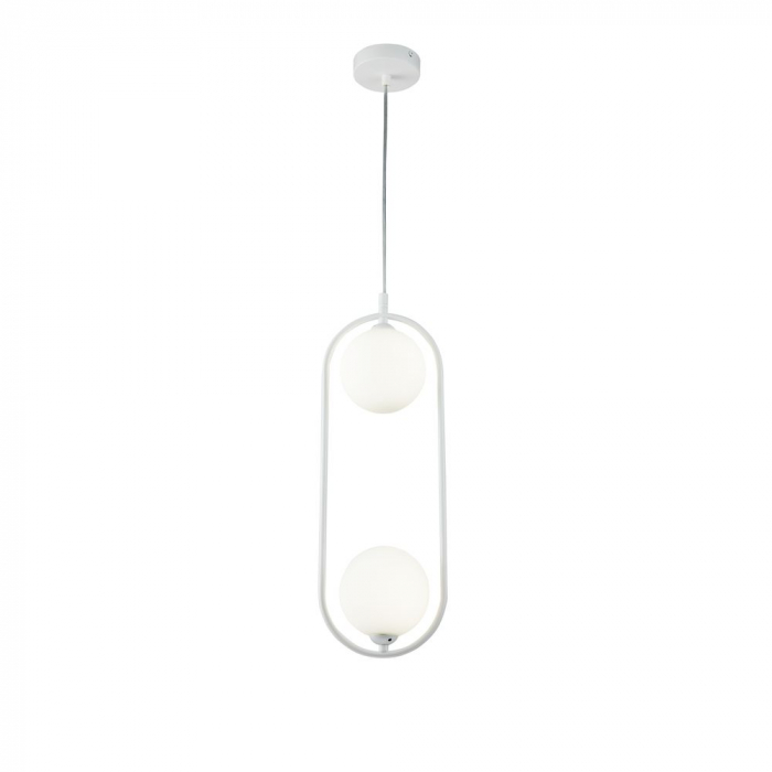 Pendul Maytoni Ring MOD013PL-02W G9 2x25W -  Metal/Glass White IP20 [3]