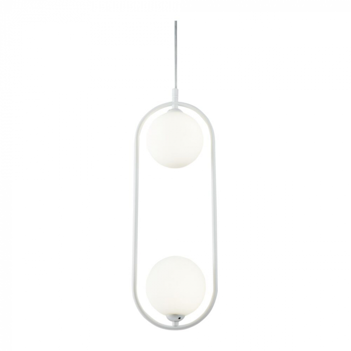 Pendul Maytoni Ring MOD013PL-02W G9 2x25W -  Metal/Glass White IP20 [4]