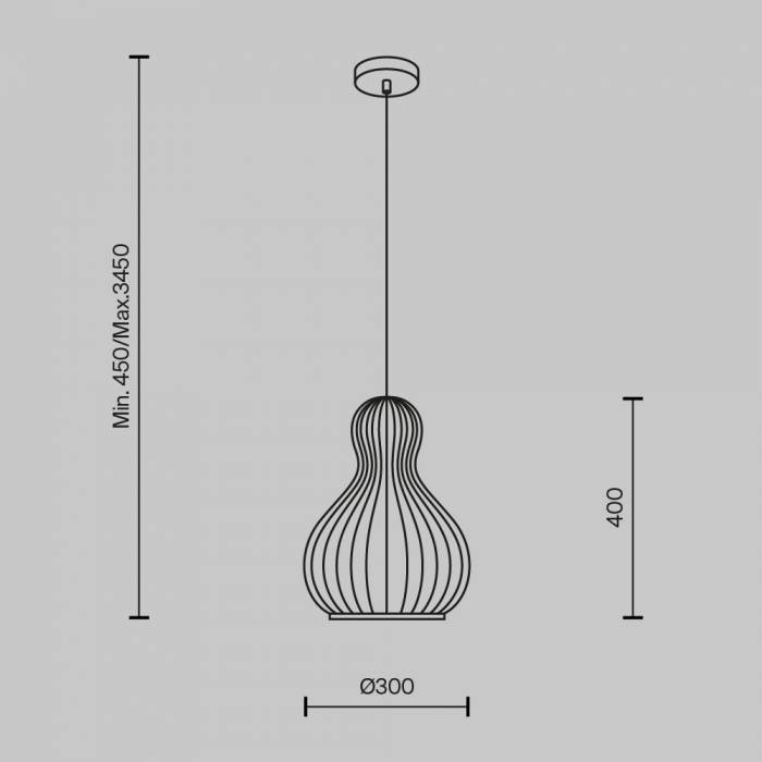 Pendul Maytoni Roots MOD192PL-01W1 E27 1x40W -  Metal/Wood Black IP20 [4]