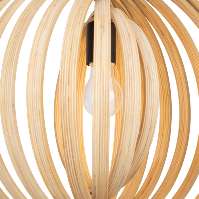 Pendul Maytoni Roots MOD197PL-01W1 E27 1x40W -  Metal/Wood Black IP20 [3]