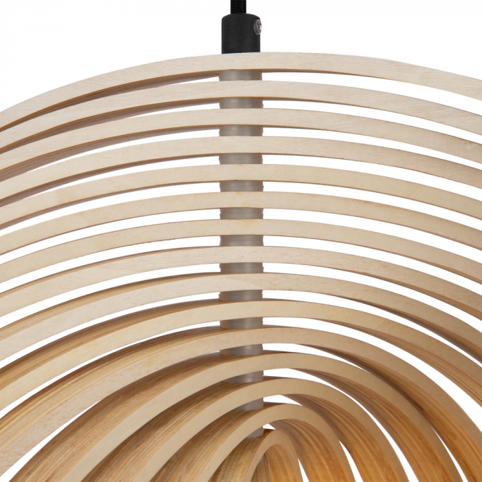 Pendul Maytoni Roots MOD197PL-01W2 E27 1x40W -  Metal/Wood Black IP20 [2]