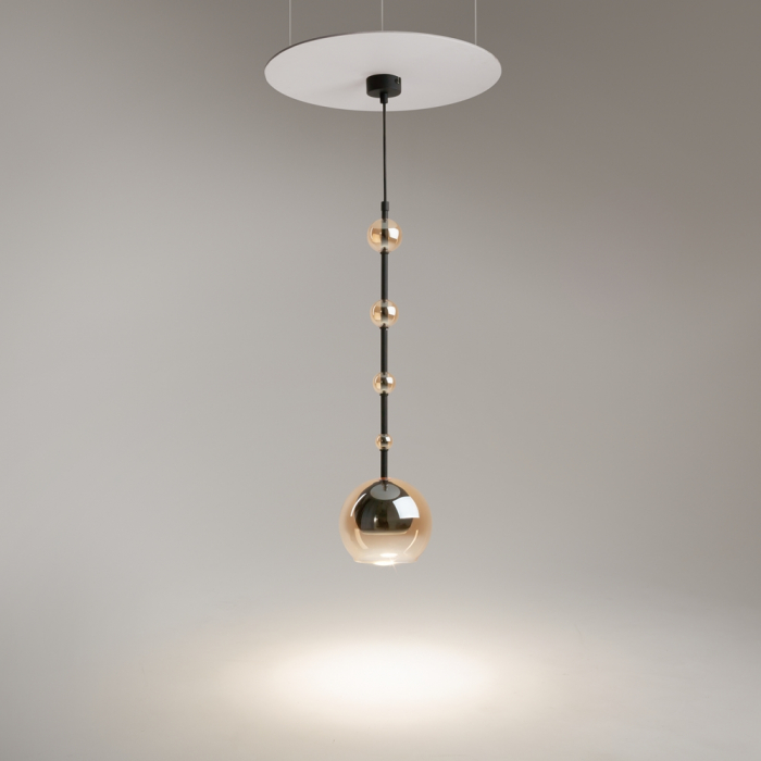 Pendul Maytoni Ros MOD227PL-01B1 GU10 1x28W -  Metal/Glass Black IP20 [3]